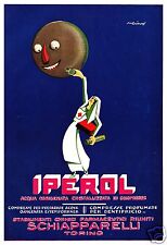 PUBBL. 1928 IPEROL FARMACIA SCHIAPPARELLI  TORINO ACQUA OSSIGENATA DENTIFRICIO 