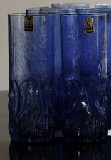 Vintage 1970s - 6 (Six) Blue