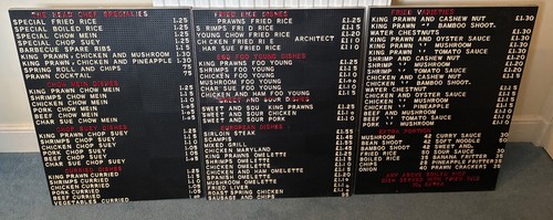 Vintage peg menu - vintage,