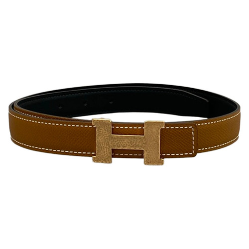 Hermes belt brown rose gold - brown,