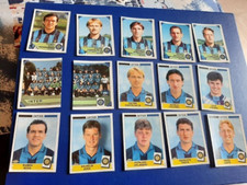 LOTTO DI 15 FIGURINE CALCIATORI STICKERS PANINI INTER 1993 94 E 94 95