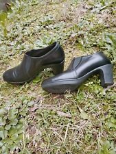 Scarpe Donna 39 Tronchetti Eleganti Francesina SUSIMODA PELLE NERA TACCO 6 Cm