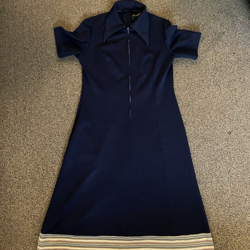 Abito vintage anni blu - 70,