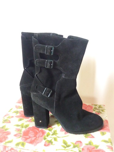 Bottines daim noir - bottines,