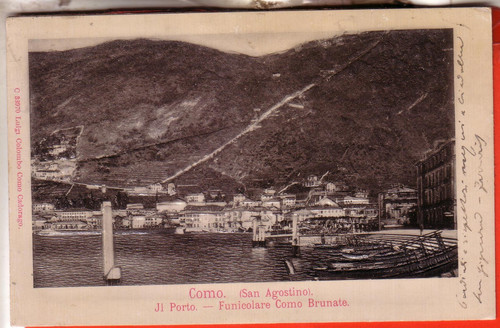 Cartolina como viaggiata - como,