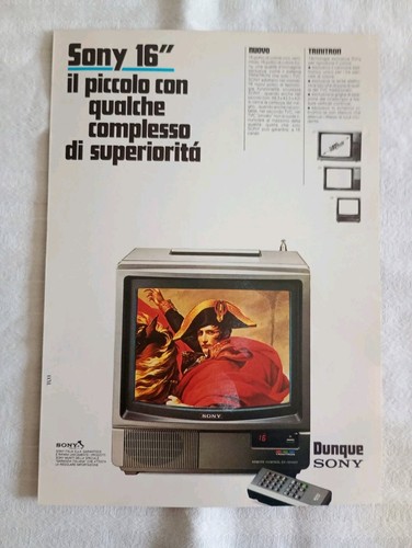 Sony trinitron pubblicità - sony, 16"