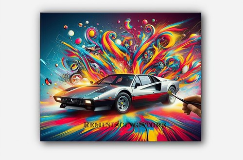 Quadro ferrari testarossa 1980 - ferrari,