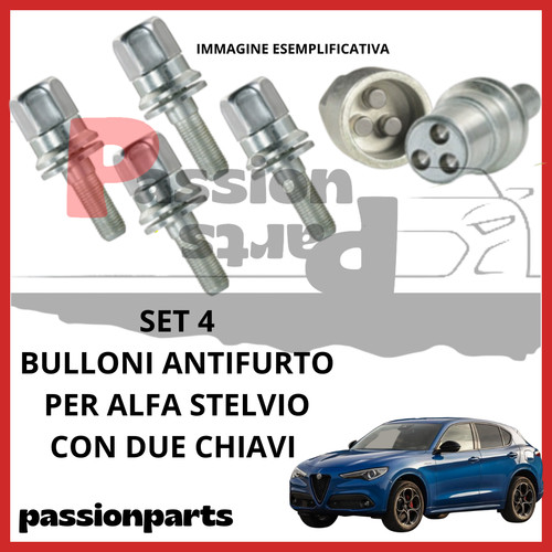 Kit bulloni antifurto - bulloni, cerchi