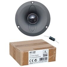 1 MONACOR DT-140 dome tweeter nero 40 watt rms da 10 cm + condensatore omaggio