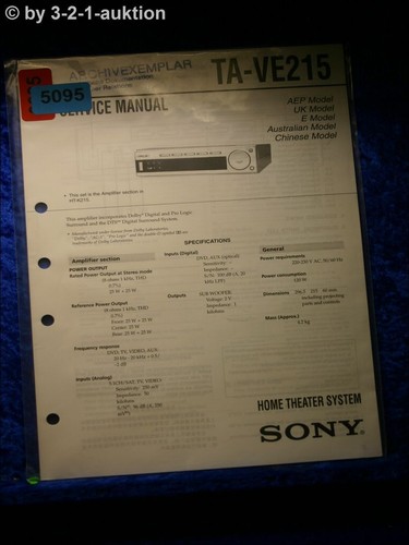 Sony service manual ve215 - ta,