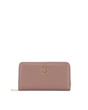 Ynot - Portafoglio donna zip around in pelle sintetica Happy