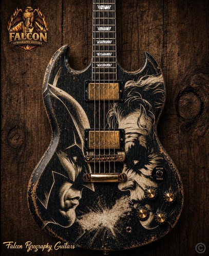 Chitarra elettrica fatta - , a