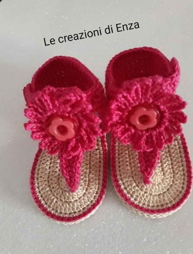 Infradito uncinetto bimba - uncinetto,