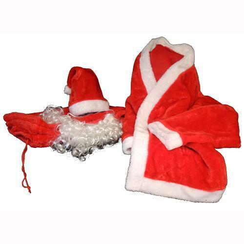 Completo babbo natale velluto - babbo,