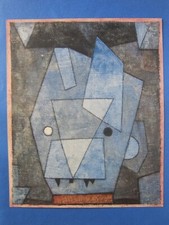 PAUL KLEE - THE LITTLE BLU DEVIL - LE PETIT DIABLE BLEU - RARA STAMPA VINTAGE!