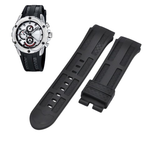 Cinturino gomma nero mm - 22,