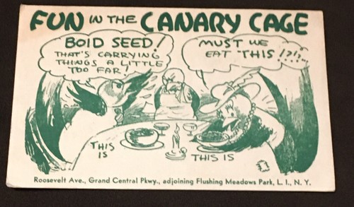 Cartolina canary cage club - cage,