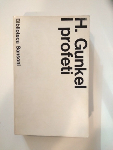 Gunkel profeti biblioteca - h.,