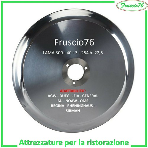 Lama acciaio affettatrice - lama,