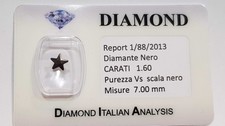 Diamante nero stella - nero, 1.60
