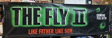 The Fly II 1989 film horror promo banner 10 piedi teatro poster pubblicitario