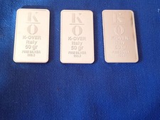 lingotti argento puro