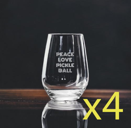 Pickleball stemless wine - pickleball,