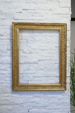 Antica bella cornice dorata 40x50 cm legno stucco cornice legno 1900 circa