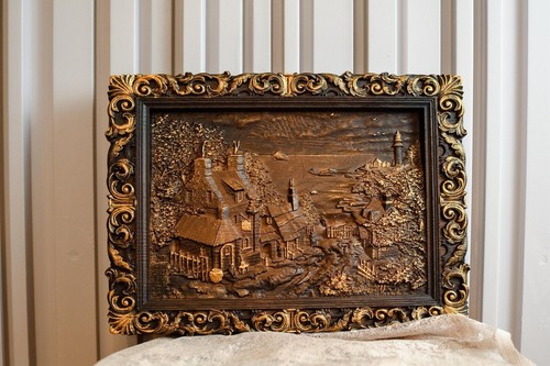 Quadro legno intagliato - in,