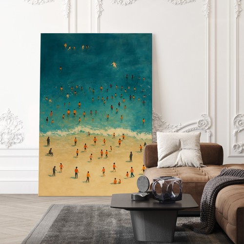 Arte con spiaggia sabbia e - con, di