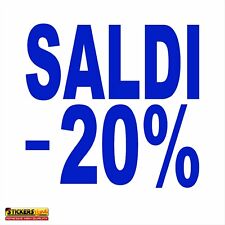 Adesivo SALDI vetrina negozio