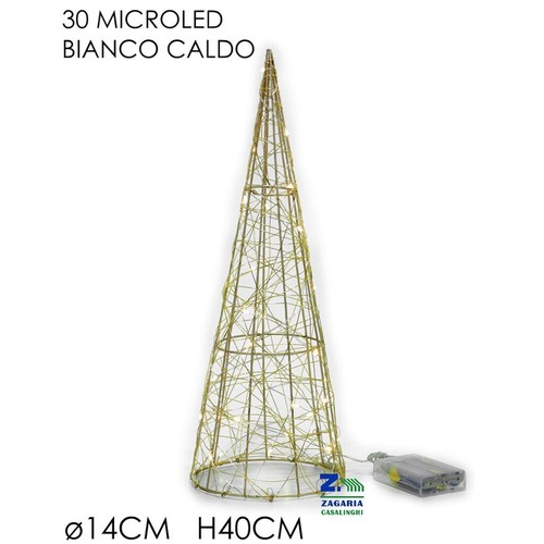 Con albero conico - conico, luminoso