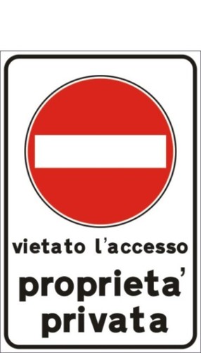 Cartello proprieta privata - proprieta,
