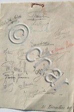 Calendario epoca con autografi Attori EIAR Radio 1946