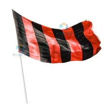 Bandiera MILAN Rossonera Rossa rosso e nera Bandiera 100 X 150 CON ASTA e asola 