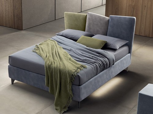 Letto matrimoniale viola - letto,
