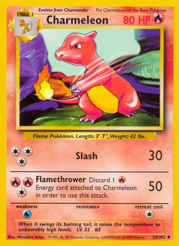 Charmeleon 102 pokemon - -, 24/102