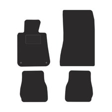 BM23-1 Set Tappetini Velluto STREAK Grigio per BMW Serie 3 E30 1982-1994 Coupe,