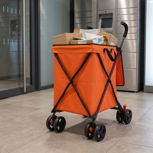 Carrello pieghevole con - carrello,