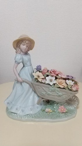 Carrello porta fiori bambina - e,