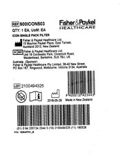 Fisher Paykel serie ICON CPAP filtro sigle pcck x 8 - #900ICON503
