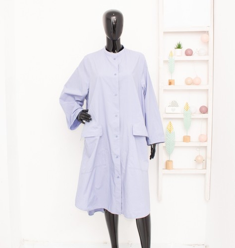 Cos camicia abito blu midi - abito,
