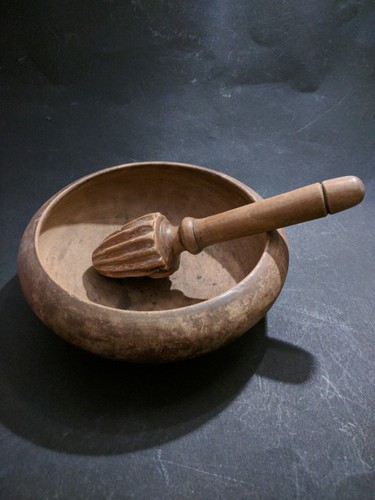 Raro antico mortaio legno - raro,
