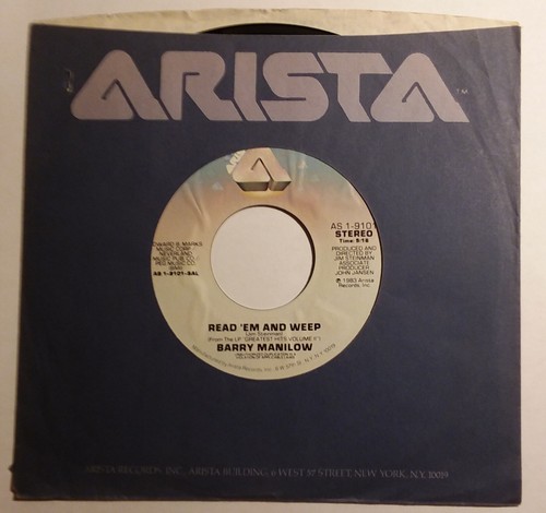 Barry manilow read em and - read,