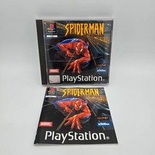 Spider-Man (PS1 PlayStation) Black Label - Testato Funzionante Con Manuale - Buono