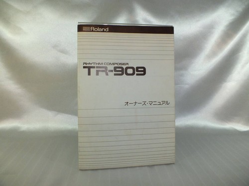 Roland 909 manuale - tr-909,
