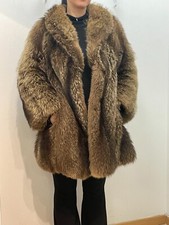 Giaccone Cappotto PELLICCIA DI MARMOTTA misura 46