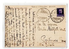 Pisino/Pola (Pazin-Croazia) , 22.8.42 , card per Portorose .