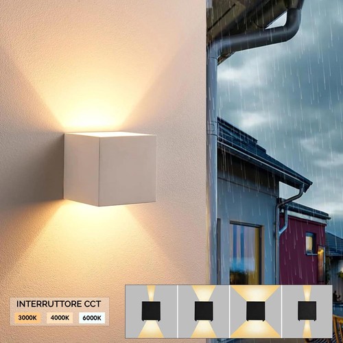 Applique cubo ip65 led 12w - cubo,