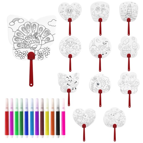 Set ventagli colorare - ventagli,